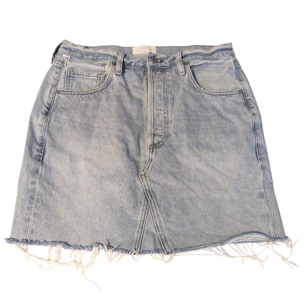 Citizens of Humanity Women's Denim‎ Jean Cutoff Button Close Mini Skirt Size 29
